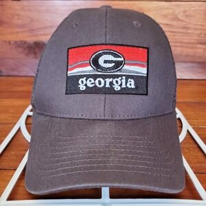 Georgia Bulldogs‎ Hat Cap Adult Snapback Gray Mesh Trucker Zephyr